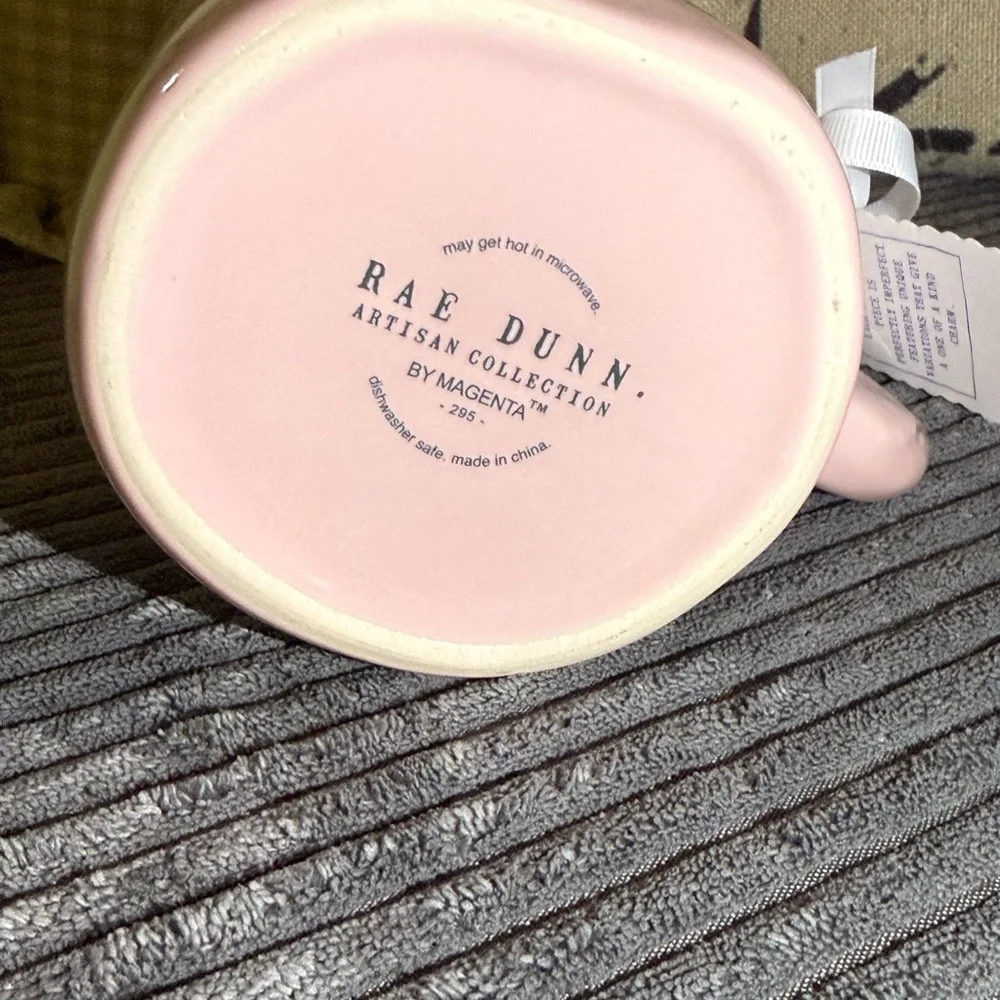 Rae Dunn Pink MOM EST. 2026 Ceramic Mug with Rose Handle - Picture 5 of 7